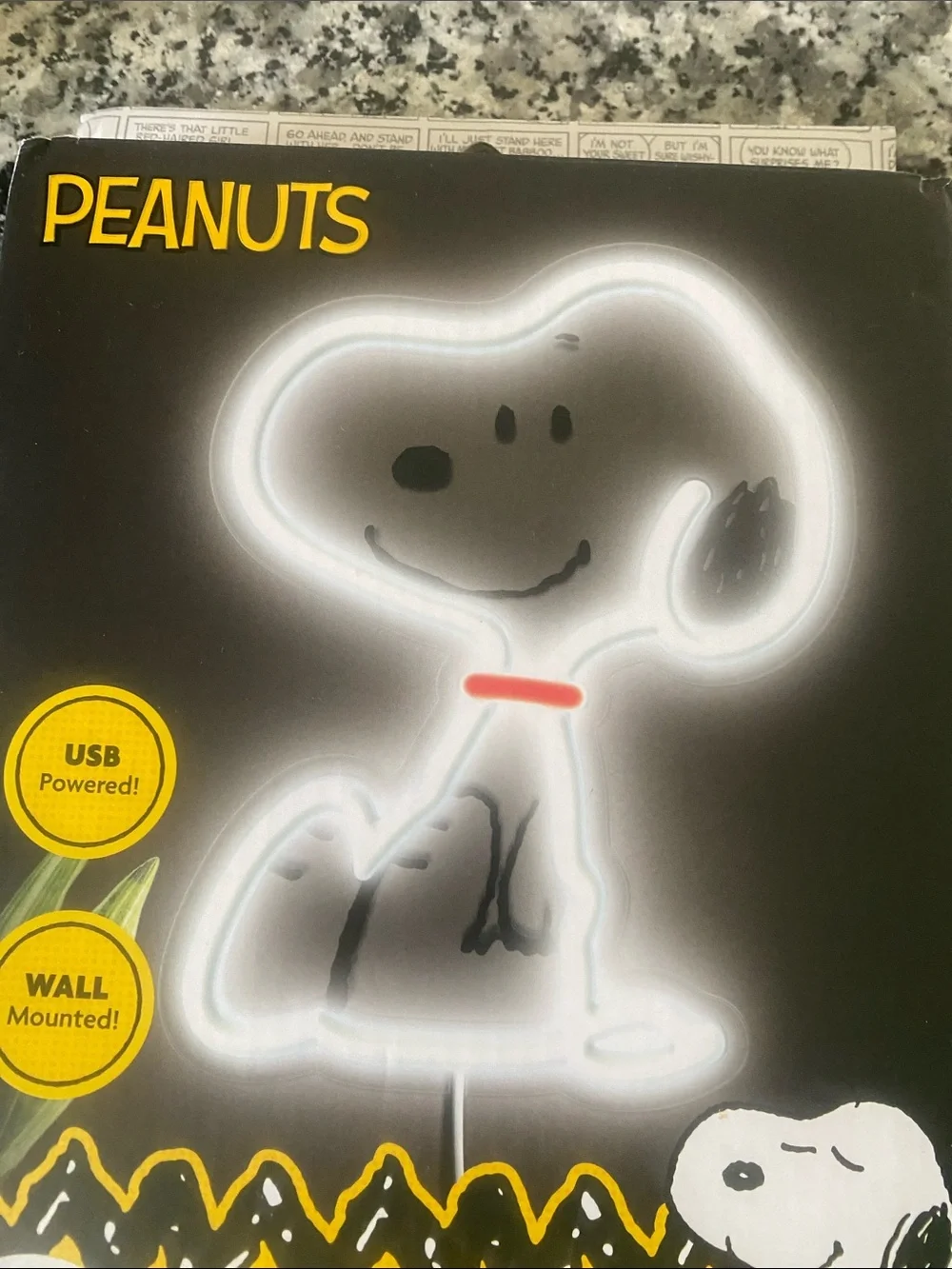 NWBOX Peanuts Snoopy Light-Up Wall Décor